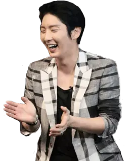 😂 man, laughing, happy, korean, actor, cheerful telegram sticker