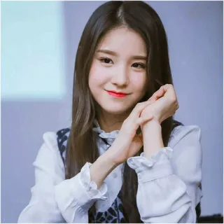 ✖️ 여자, 인물, 한국, 아시아, 소녀, 미소 telegram sticker