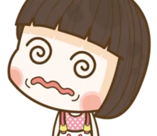 😵 étourdi, dessin animé, autocollant, animation, expression, mignon telegram sticker