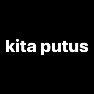 🐺 kita putus indonesian language, text, phrase telegram sticker