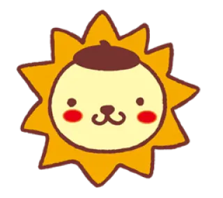 ☺️ sun, cute, animal, kawaii, bear telegram sticker