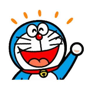 🔵 Doraemon 도라에몽, 만화, 고양이, 애니메이션, 행복 whatsapp sticker