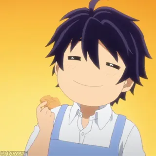 ⛓ Anime, Cartoon, Blij, Leuk, Personage, Illustratie telegram sticker