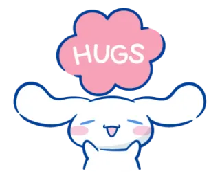 🐰 Cinnamoroll HUGS cute, kawaii, cinnamoroll, sanrio, animal, bunny, friendship telegram sticker