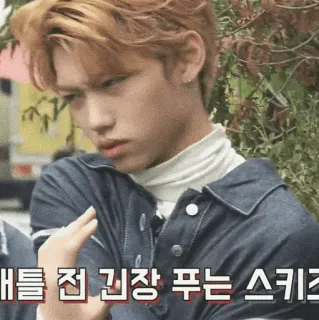➖ 애를 전 긴장 푸는 스키즈 K-pop, Cantante, Coreano, Intrattenimento telegram sticker