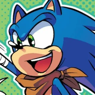😄 Sonic the Hedgehog sonic, ёж, синий, мультфильм, sega telegram sticker