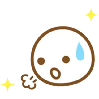 😪 Emoji, Rosto, Suor, Nervoso, Ansioso, Assustado whatsapp sticker