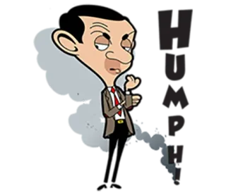 😒 Mr. Bean dessin animé, Mr Bean, humour, comédie telegram sticker