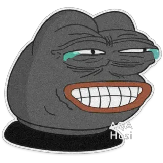 😂 Pepe the Frog AQA
Hasi Pepe, kikker, meme, internet, emoties, huilen, blackface telegram sticker
