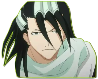 😒 Byakuya Kuchiki Bleach Anime, Mangá, Byakuya Kuchiki, Bleach, Personagem, Adesivo whatsapp sticker