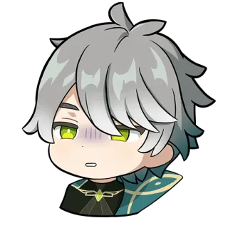 💚 Alhaitham Genshin Impact anime, alhaitham, genshin impact, video game, character, sticker telegram sticker