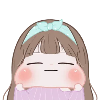 🍪 cartoon, girl, cute, sticker, kawaii telegram sticker