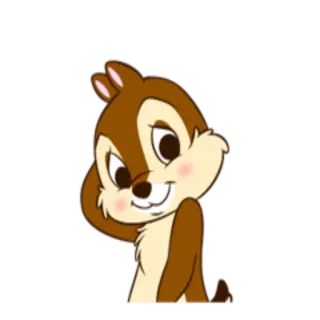 😊 Chip disney, chipmunk, cartoon telegram sticker