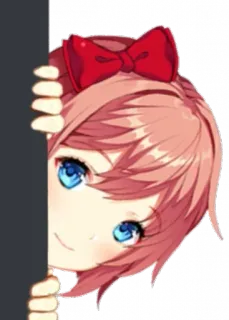 🧡 Sayori Doki Doki Literature Club! Anime, Doki Doki Literature Club, Sayori, Fofo, Espiando telegram sticker
