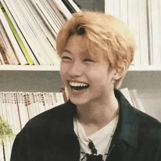 ➖ Felix persona, uomo, kpop, felix, stray kids, sorridente telegram sticker