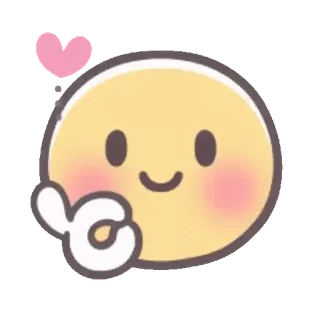 🤗 Emoji, Herz, Cartoon, Süß, Okay Geste telegram sticker