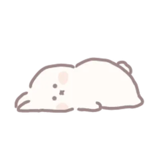 🍼 słodki, śpiący, zwierzę, leniwy, kawaii telegram sticker