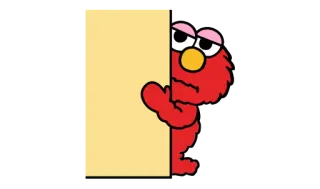 😊 Elmo Sesame Street เอลโม, เซซามี สตรีท, การ์ตูน, ตัวละคร, หุ่นกระบอก telegram sticker