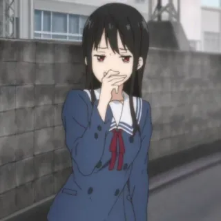🍙 Anime, Mädchen, Schuluniform, Süß, Manga whatsapp sticker