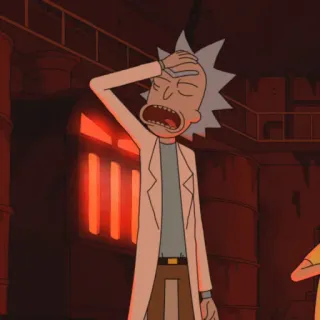 🛸 Rick Sanchez Rick and Morty rick, rick and morty, cartoon, wissenschaft telegram sticker