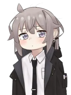 😶 anime, manga, girl, tie, office, professional telegram sticker