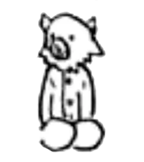 🐷 desenho animado, animal, esboço, personagem telegram sticker