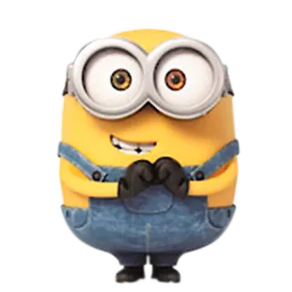 😊 Minion Despicable Me cartoon, animated, character, cute, funny telegram sticker