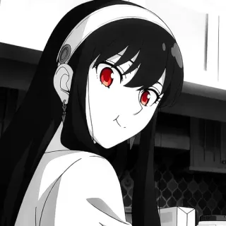 🖤 Yor Forger Spy × Family Anime, Yor Forger, Spy x Family, Cartoni animati telegram sticker