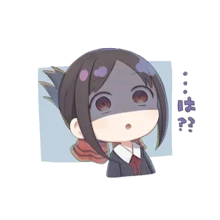 😯 Kaguya Shinomiya Kaguya-sama: Love Is War は…?? Anime, Manga, Kaguya-sama, Kaguya Shinomiya, Scioccato, Carino, Sticker telegram sticker