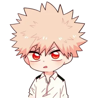 😧 Katsuki Bakugo My Hero Academia Anime, Manga, Bakugo, My Hero Academia, Personage telegram sticker