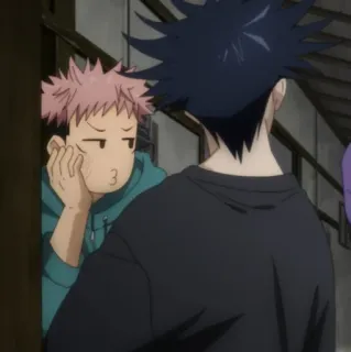 🎴 Yuji Itadori Jujutsu Kaisen Anime, Manga, Jujutsu Kaisen, Yuji Itadori, Charakter, Lustig telegram sticker