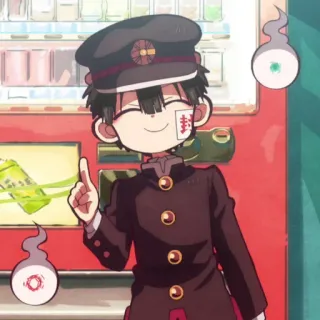 ☁️ Hanako-kun Toilet-bound Hanako-kun anime, manga, school uniform, ghost, cute, hanako kun telegram sticker