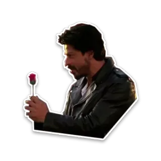 😘 ator, rosa, homem, flor, amor telegram sticker