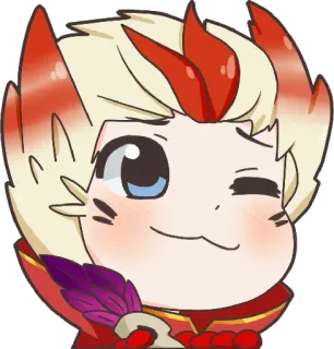 😉 sticker, cartoon, character, cute, anime telegram sticker