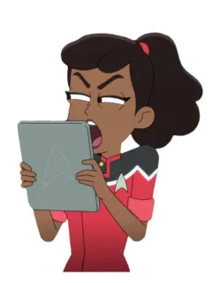 🤭 Star Trek: Lower Decks Star Trek, Lower Decks, Raiva, Desenho animado, Ficção científica, Espaço, CBS, Paramount+ telegram sticker