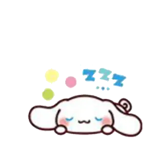 😴 Cinnamoroll ZZZ durmiendo, lindo, perro, kawaii, zzz whatsapp sticker