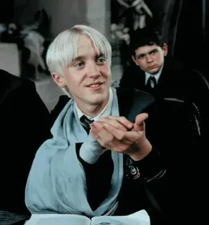 🐾 Draco Malfoy Harry Potter 드레이코 말포이, 해리 포터, 슬리데린, 마법사, 마법, 책 telegram sticker