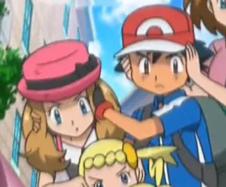 🎧 Ash Ketchum Pokemon покемон, аниме, мультфильм, эш кетчум, серена whatsapp sticker