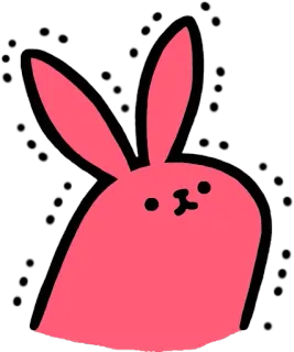 😀 Hase, Kaninchen, süß, niedlich, Cartoon whatsapp sticker