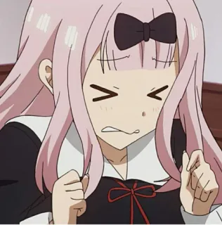 😚 Chika Fujiwara Kaguya-sama: Love Is War Аниме, Чика, Кагуя-сама, Любовь это война, Милый, Мультфильм, Девушка telegram sticker