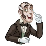 Butler Alfred telegram stickers