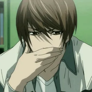 ⚖ Light Yagami Death Note anime, death note, light, yagami telegram sticker