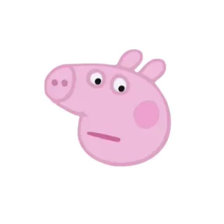 😐 Peppa Pig świnia, kreskówka, peppa, zwierzę, dzieci telegram sticker
