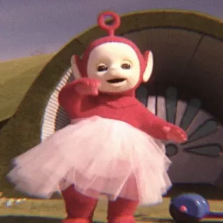 💭 Po Teletubbies Télétubbies, Po, Tutu, Danse, Mignon, Émission pour enfants telegram sticker