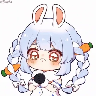 🥺 Pekora Usada Hololive anime, vtuber, rabbit, cute, idol, hololive, pekora whatsapp sticker