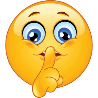 😶 Emoji, Psst, Ruhe, Still, Stille telegram sticker