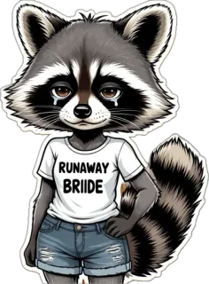 Runaway Bride (Рвота-Енота) @Leviathan_for_a_moment telegram stickers