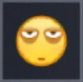 🥱 Emoji, Kesal, Acuh tak acuh, Wajah kuning telegram sticker