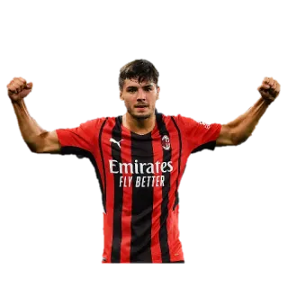 ✊ Emirates FLY BETTER futebol, jogador de futebol, atleta, esportes, jogador, AC Milan telegram sticker