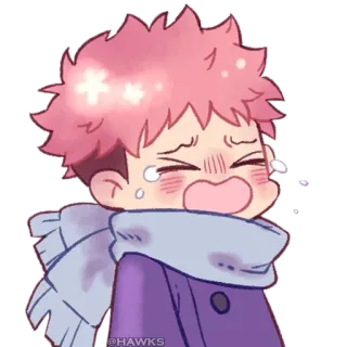 😭 @HAWKS Anime, Manga, weinen, traurig, kawaii, emotional telegram sticker